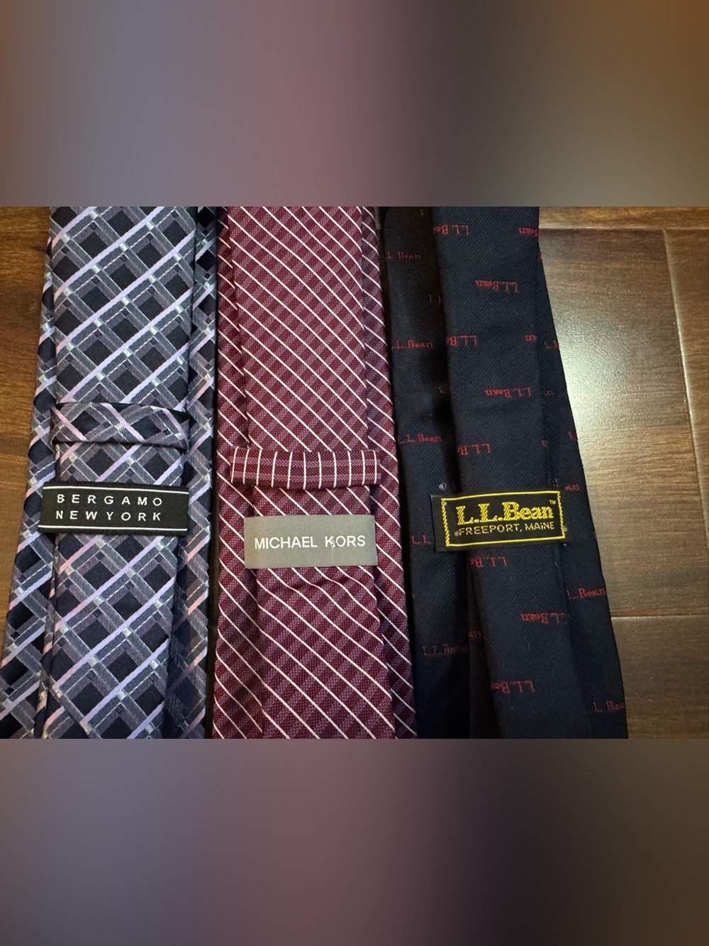 BERGAMO NY, L.L. Bean and MICHAEL KORS Ties